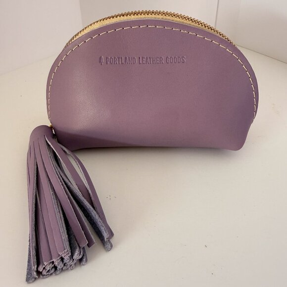 Portland Leather Goods Purple Cosmetic Bag - Picture 2 of 5